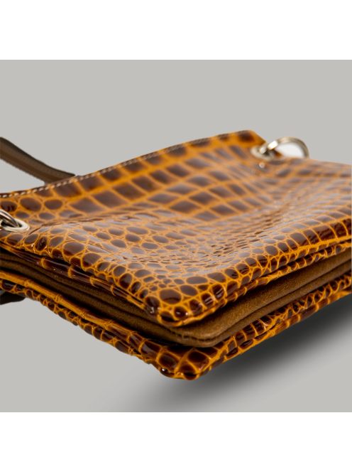 Barcelona - Barna - Krokodil mintás- Női - Válltáska