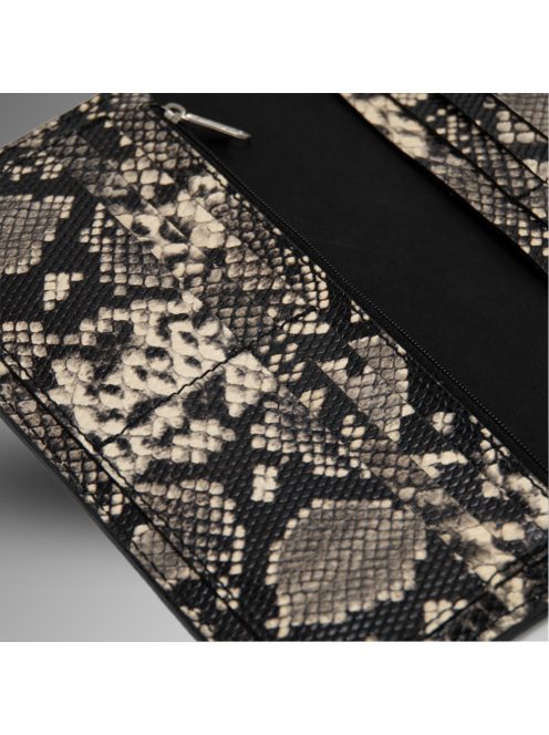 Nice Pénztárca - Fekete & Fehér Kígyó mintás