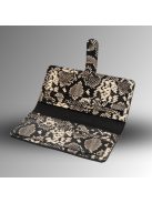 Nice Pénztárca - Fekete & Fehér Kígyó mintás