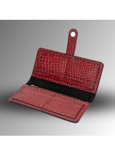 Nice Pénztárca - Piros Krokodil mintás