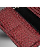 Nice Pénztárca - Piros Krokodil mintás