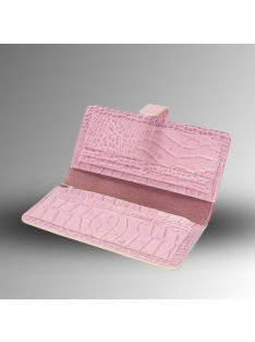 Nice Pénztárca - Rózsaszín Krokodil mintás