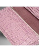 Nice Pénztárca - Rózsaszín Krokodil mintás