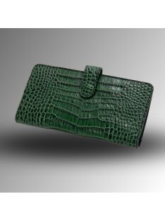 Nice Pénztárca - Zöld Krokodil mintás
