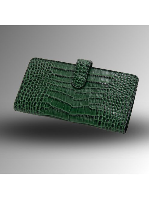 Nice Pénztárca - Zöld Krokodil mintás