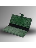 Nice Pénztárca - Zöld Krokodil mintás