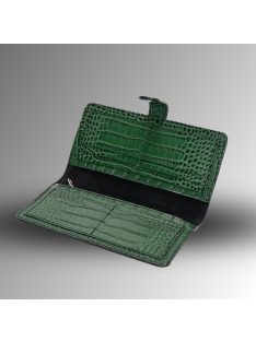 Nice Pénztárca - Zöld Krokodil mintás