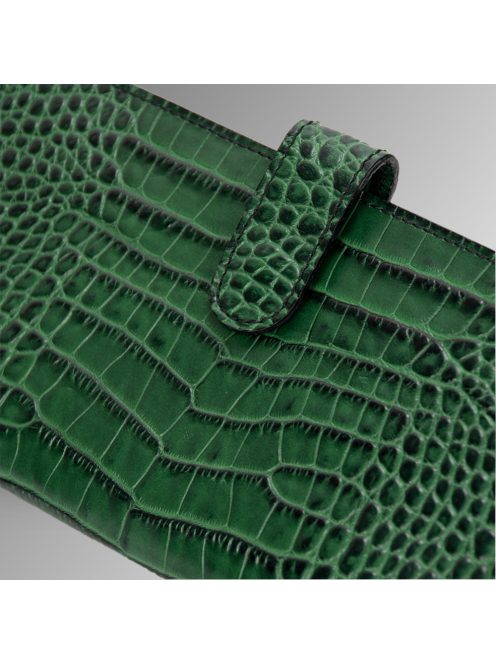 Nice Pénztárca - Zöld Krokodil mintás