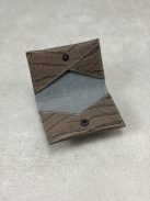 Prague Kártyatartó - Szürke Krokodilmintás