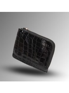 Seville Pénztárca - Fekete - Krokodilmintás