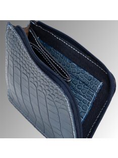 Seville Pénztárca - Kék Krokodilmintás