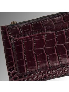 Venice Kártyatartó - Bordó Krokodilmintás