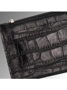 Venice Kártyatartó - Fekete Krokodilmintás