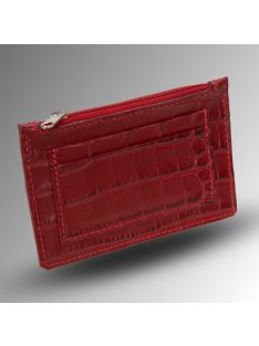 Venice Kártyatartó - Piros Krokodilmintás