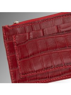 Venice Kártyatartó - Piros Krokodilmintás