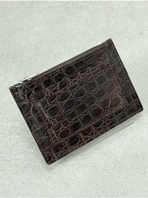 Wien - Barna Nyomott mintás - Kártyatartó