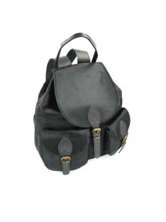 Geneva - Fekete Szőrös hátizsák